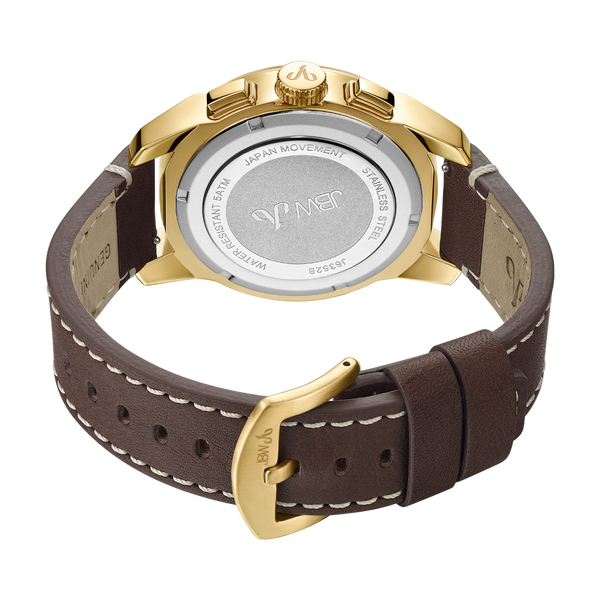 B70 Watch, Silver Case, Beige Dial, Calendar, Luminous