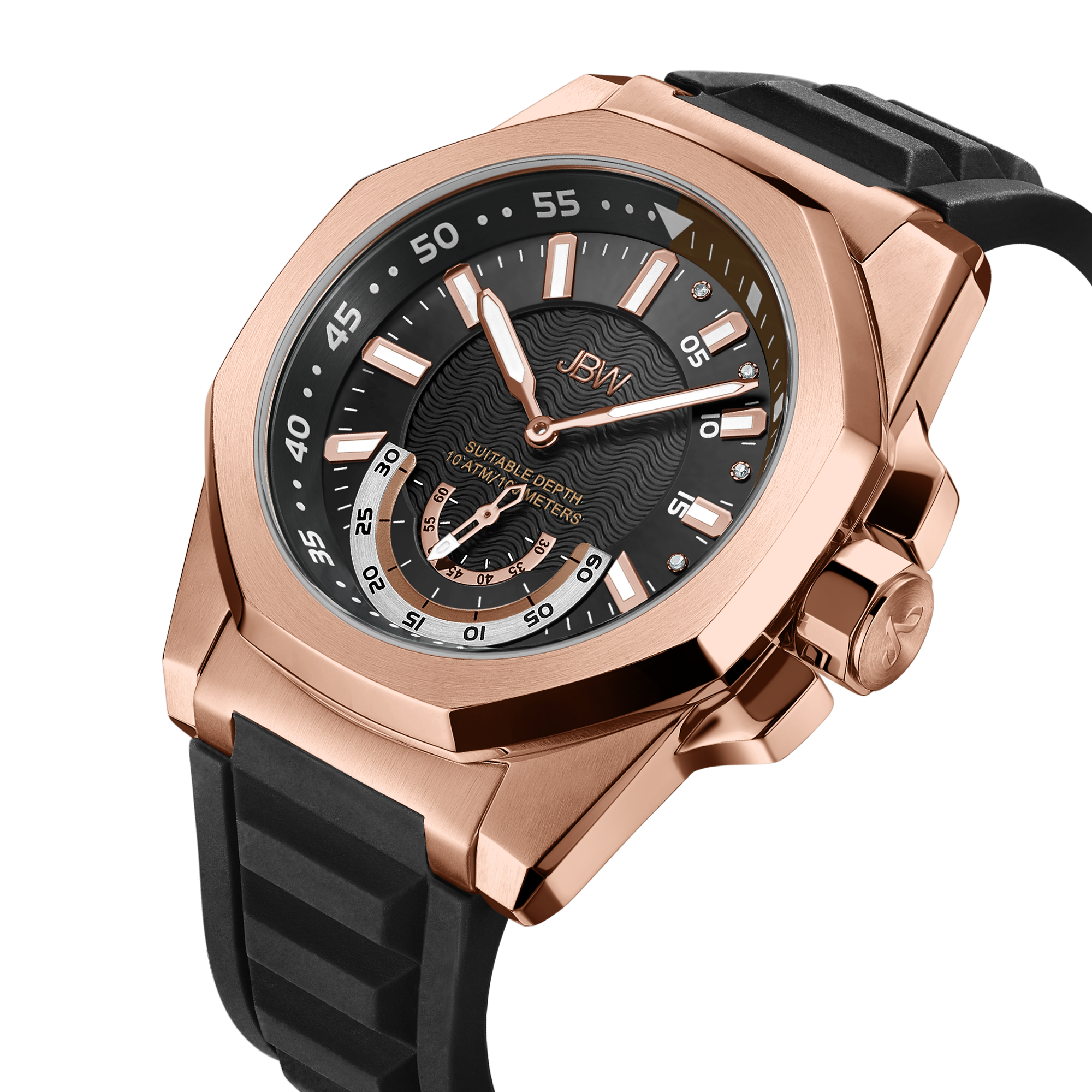 jbw-delmare-j6359b-rose-gold-black-silicone-diamond-watch-angle